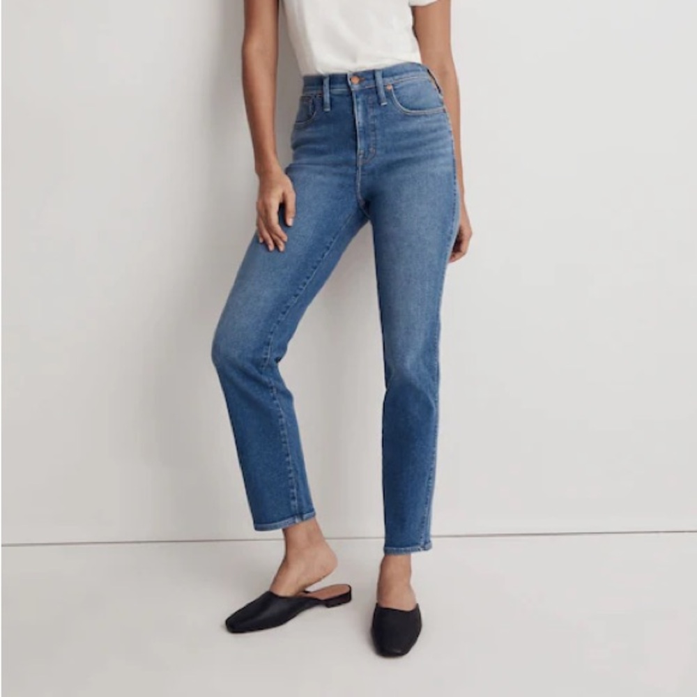 Madewell Stovepipe High Rise Blue Denim Jeans Size 25